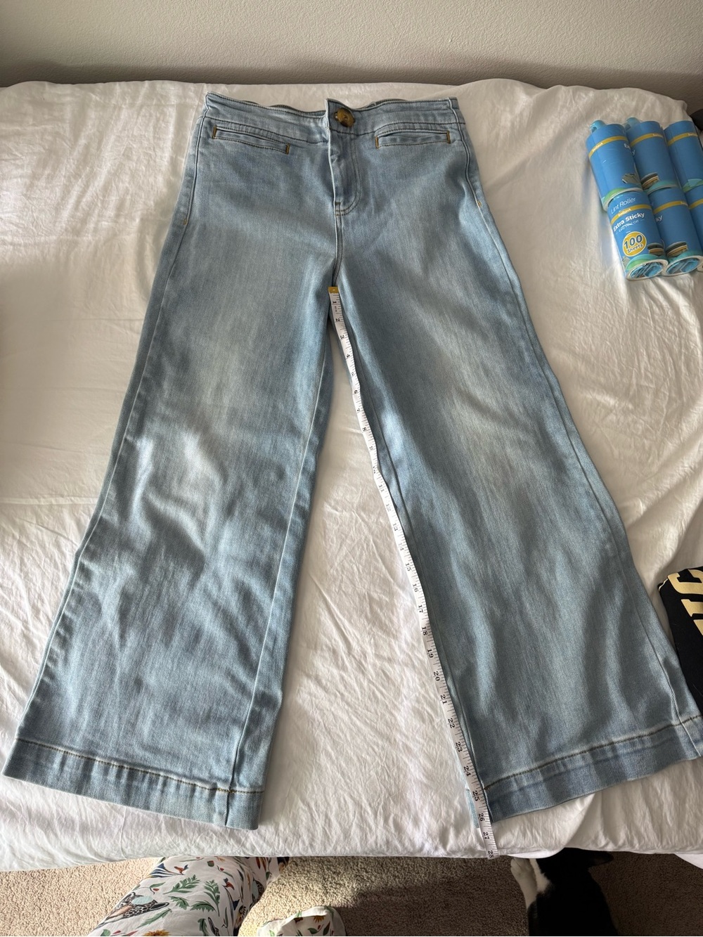 Pilcro Wide-Leg Light Blue Women's Jeans - Picture 11 of 11